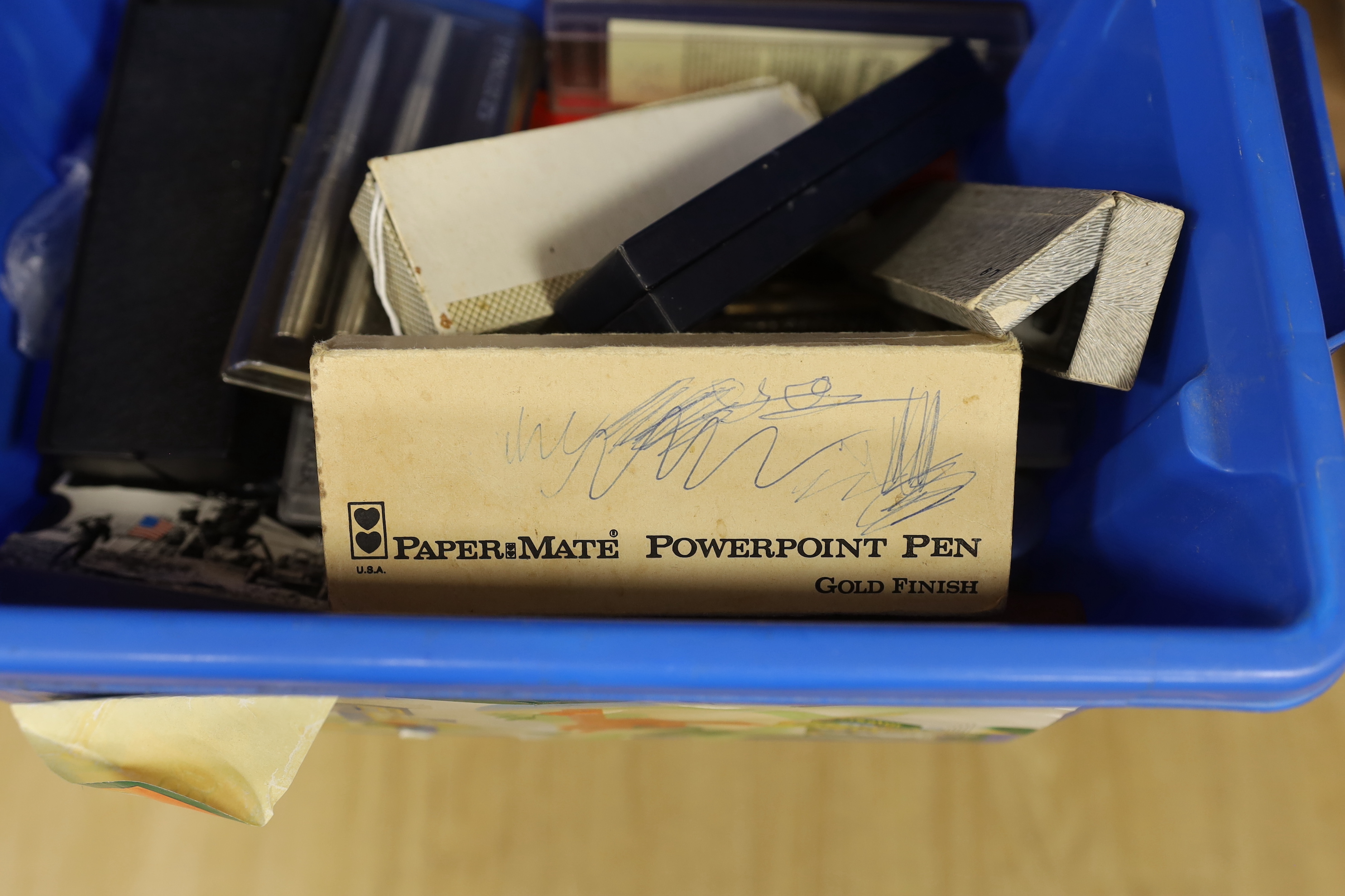 A large collection of pens and nibs including Parker, Cross and Louis Codan